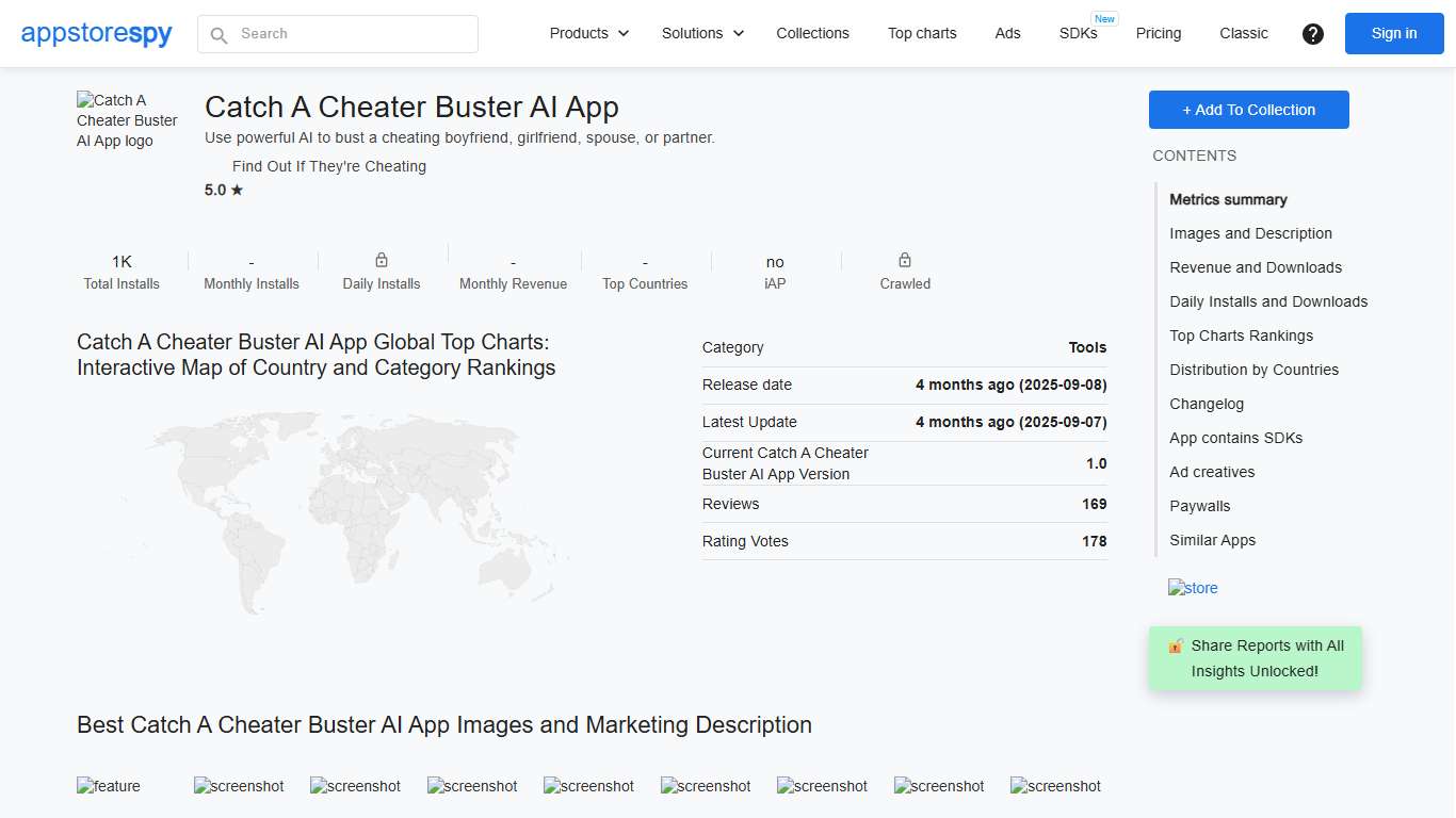 Catch A Cheater Buster AI App App Trends 2026 Catch A Cheater Buster AI App Revenue, Downloads and Ratings Statistics - AppstoreSpy