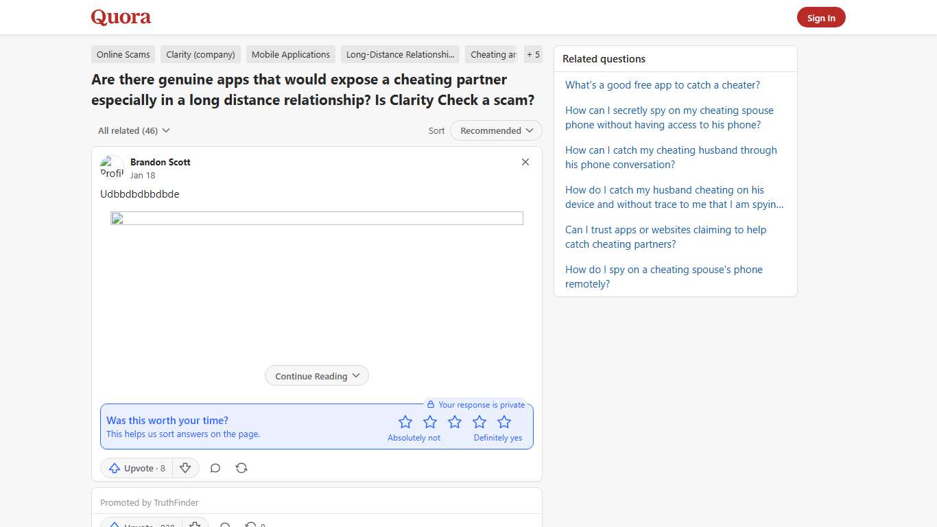 Are there genuine apps that would expose a cheating partner especially in a long distance relationship? Is Clarity Check a scam? - Quora